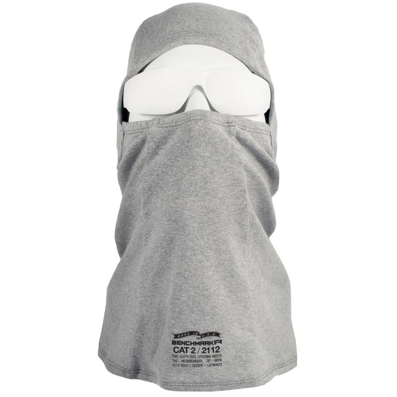 BENCHMARK FR Flame Resistant Lightweight Balaclava - Made in The USA (Light Gray) - Image 2